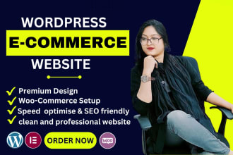 build responsive wordpress ecommerce website with design
