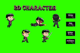 create 2d game character sprite sheet