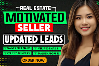 provide motivated seller real estate leads with with skip tracing