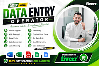 be your data entry operator for admin support
