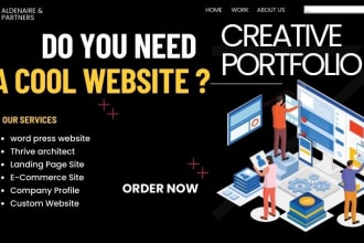 create thrive architect website and customize thrive theme