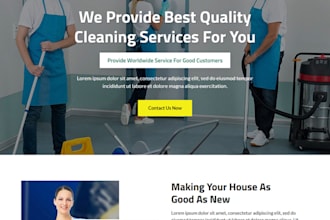 build a professional cleaning website with online booking form