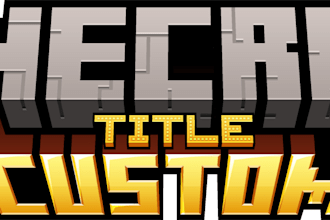 a custom minecraft title