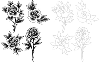 draw oldschool tattoo design for you