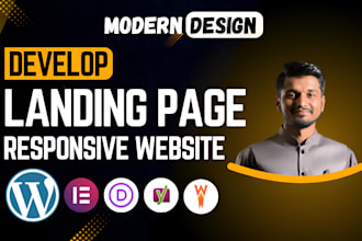 make wordpress landing page professionally by elementor pro