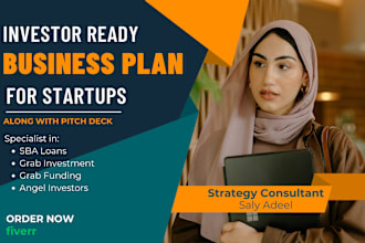 craft investor business plan for startups, financial plan, attractive pitch deck