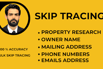 deliver bulk skip tracing with the verified property owner