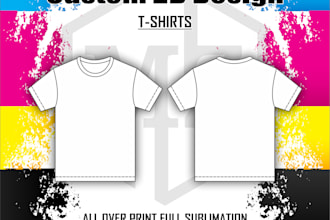 do customize 2d mockup working of t shirt all over print