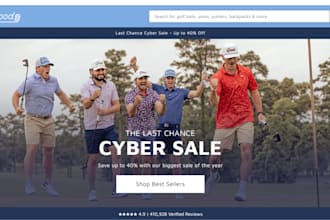 design profitable golf shopify store golf website sport website shopify store