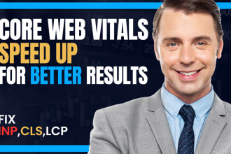 fix core web vitals issues inp lcp fcp cls to increase website speed with report