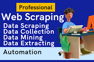 web scraping, data extraction, data scraping, and data mining from any website