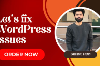 fix wordpress issues, errors, bugs, css, provide wp help