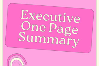 write an executive business summary