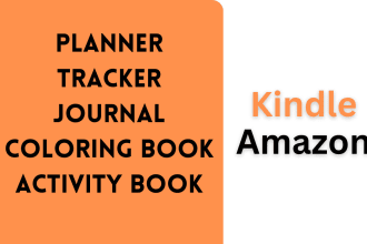 design custom planner, journals, trackers, coloring book