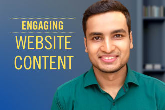 write website content with SEO copywriting