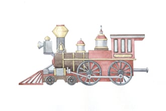create transportation illustrations for children book