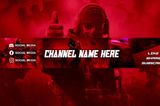 create esports fortnite, best looking twitch and youtube gaming banner design