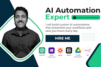 custom ai automations with n8n, make, zapier and custom code