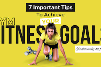 create attractive gym, sports youtube thumbnails design
