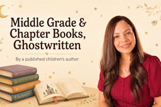 ghostwrite a chapter book or middle grade novel for kids
