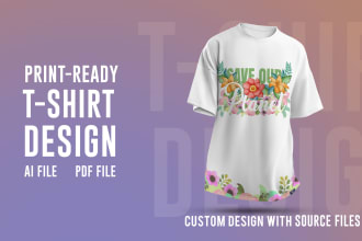 design custom graphic typography for trendy tshirt