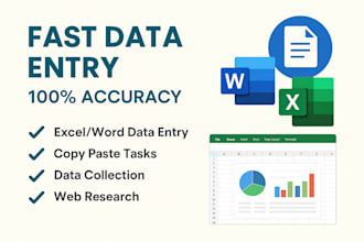be your expert data entry specialist