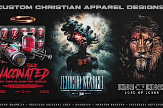 create professional christian t shirt and apparel designs