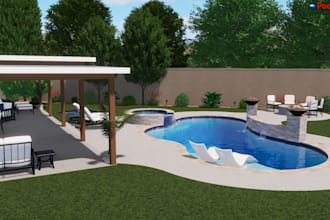 do 2d and 3d design for swimming pool ,spa