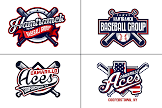 do baseball team jersey or sports club logo design