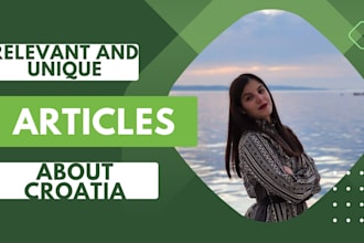 write content in croatian or english about croatia