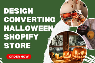 design halloween christmas black friday shopify store websites
