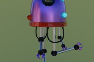design a 3d character model and render for you in blender