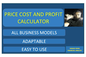 prepare customized price and cost calculator