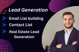 b2b lead generation, email prospect, contact list, real estate lead generation
