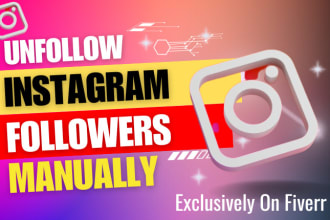 unfollow instagram followings, remove fake, bots, and ghost followers manually