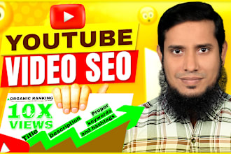 do high quality youtube video SEO for top ranking