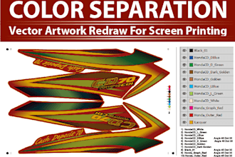 do color separation for perfect screen printing results
