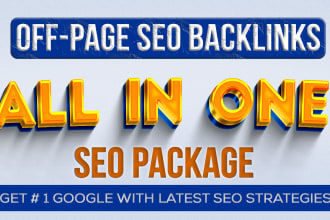 power of off page SEO with our exclusive package