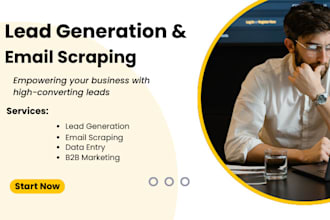 do b2b linkedin email scraping and lead generation
