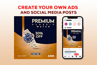 design ad creative, posts, web graphics, black friday, and banner ads