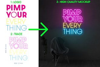 design custom neon sign neon logo in high quality