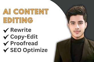 write rewrite edit proofread chat gpt ai content to humanize book or SEO article