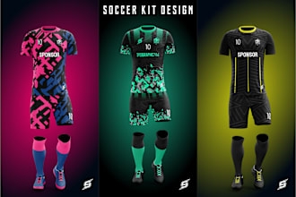 design soccer jersey or soccer kit within 5 hours