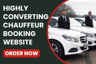design chauffeur website limousine website taxi booking  car dealership website