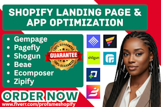 setup shopify landing page builder gempage pagefly shogun beae ecomposer zipify