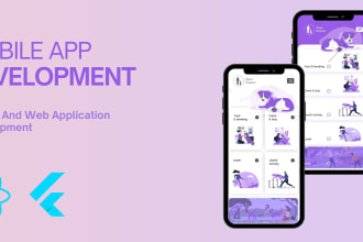 develop android and IOS mobile app flutter app react native app