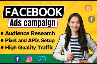 setup and manage high converting facebook ads campaign