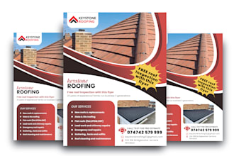 design awesome junk removal flyers and roofing flyer for your business