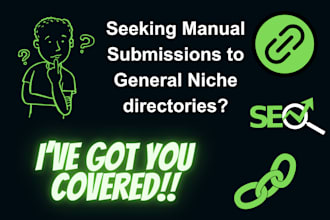 submit the website to general niche related directories