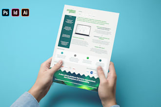 design urgent flyer, one pager or sale sheet